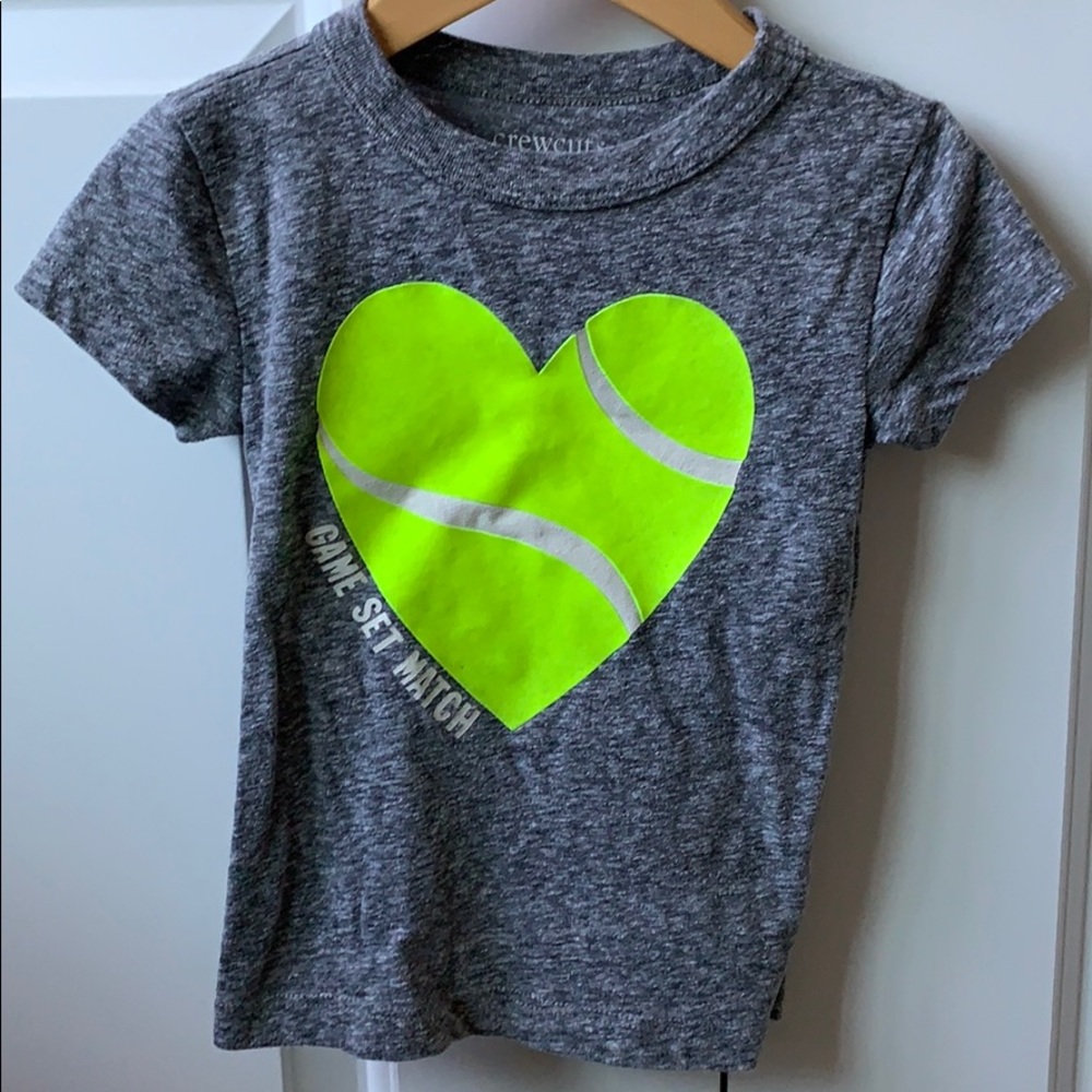 J. Crew Crew Cuts heart tennis tee